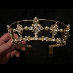 Bridal Crown Tiara Celestial Headpiece